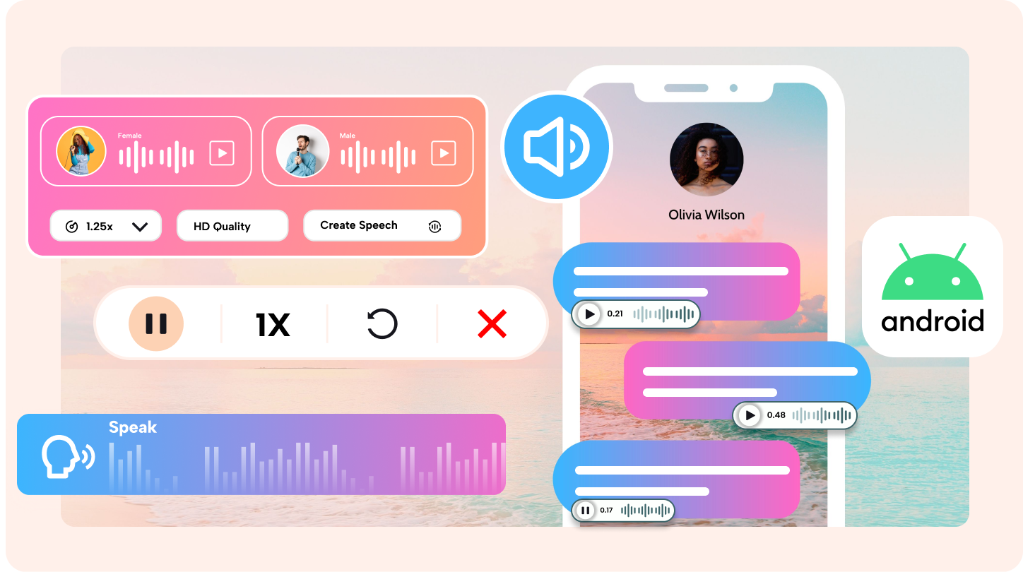 Text to speech app Android
