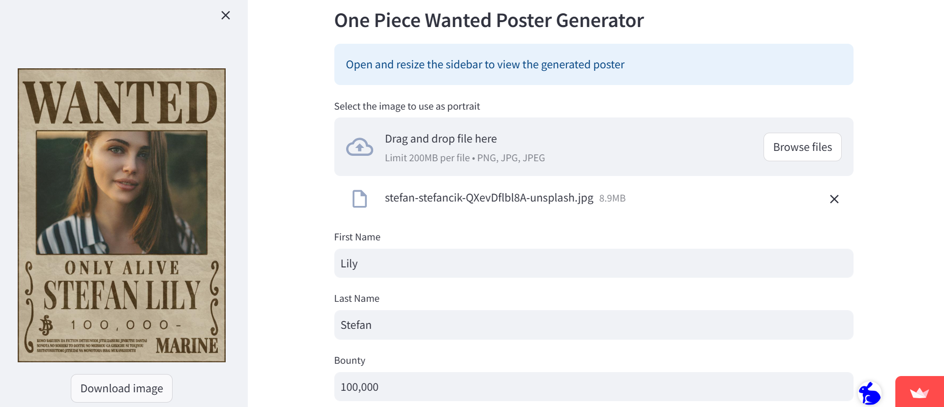 font One Piece wanted