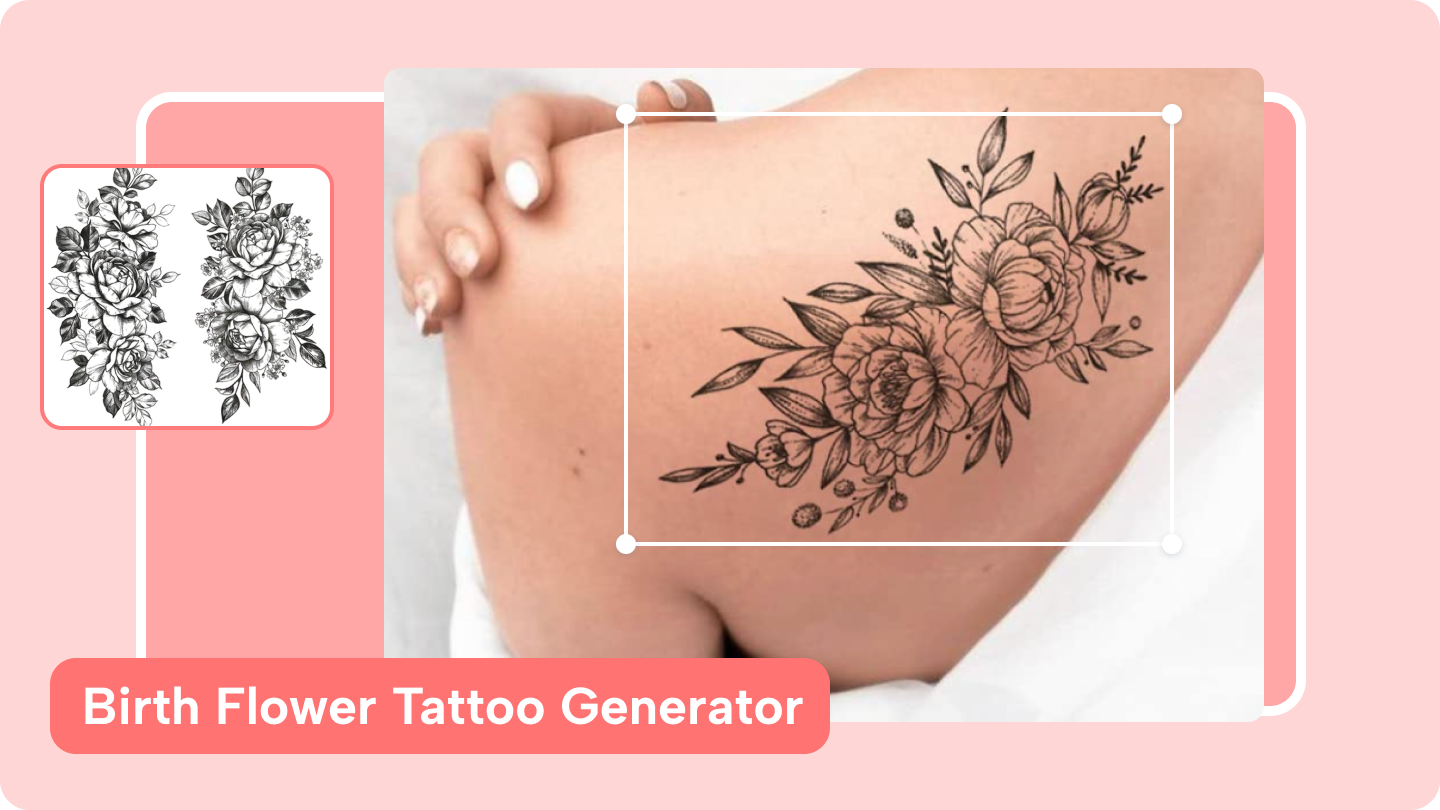 birth flower tattoo generator