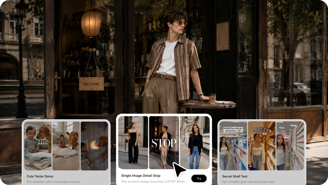 Marketing Shortcuts for One-Click Video Generation