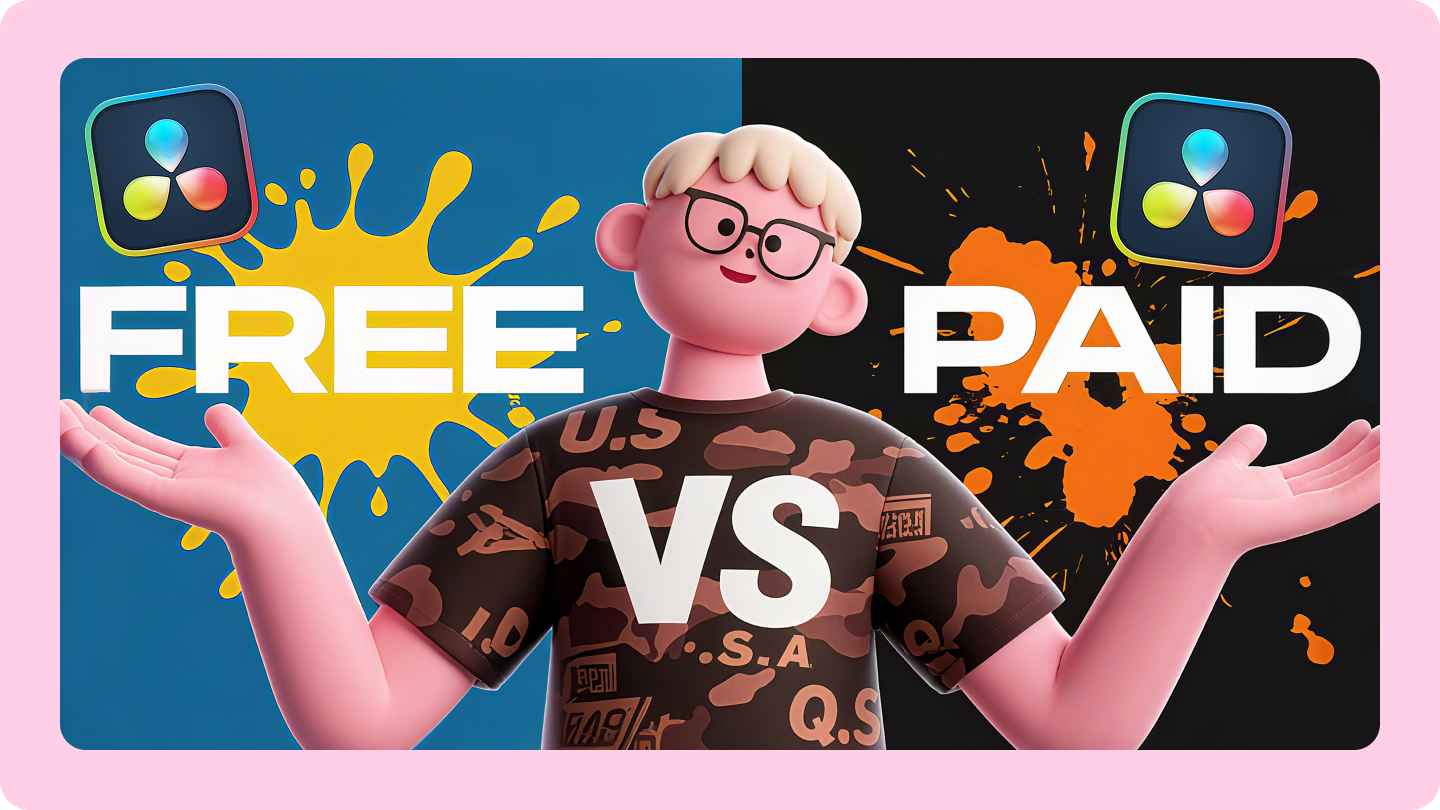davinci resolve free vs paid