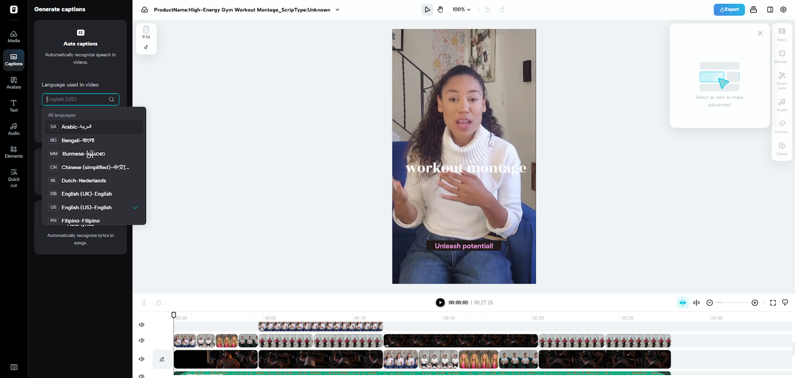 Adjust settings for global reach