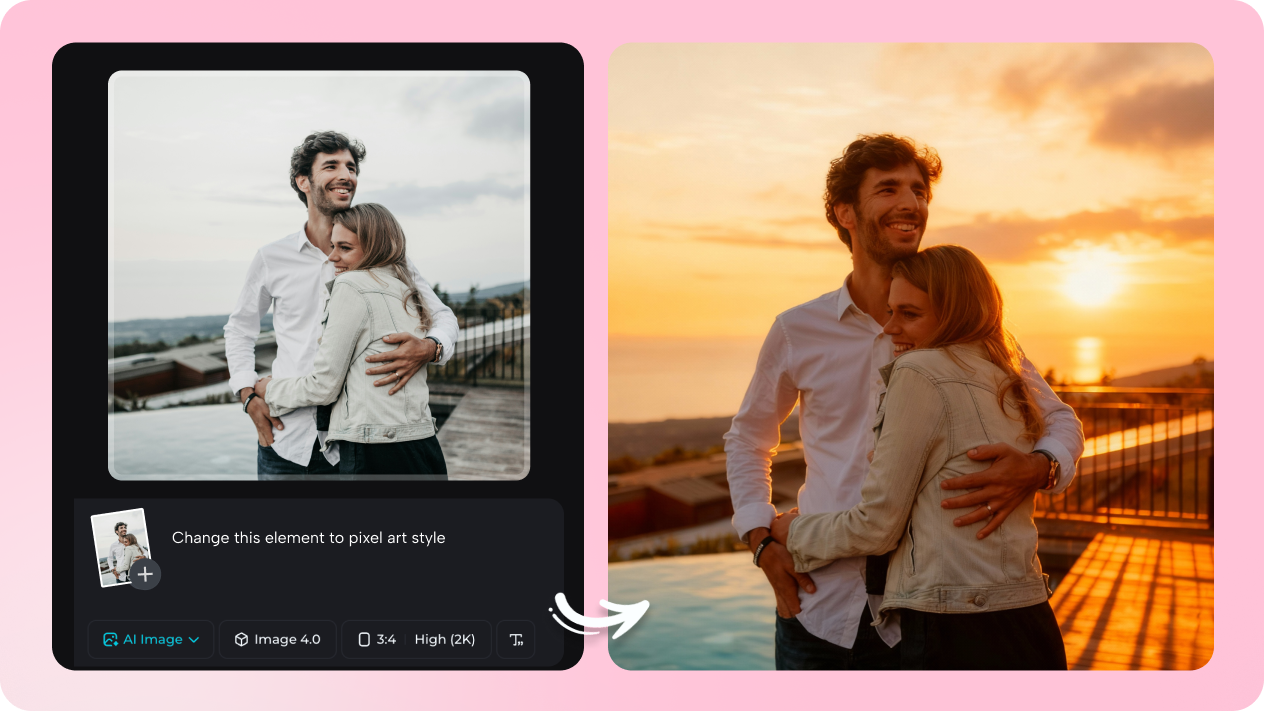  perfect couple photos with interactive AI editing