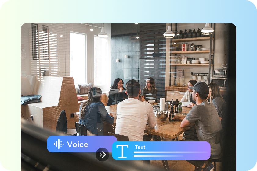 Searchable video transcripts
