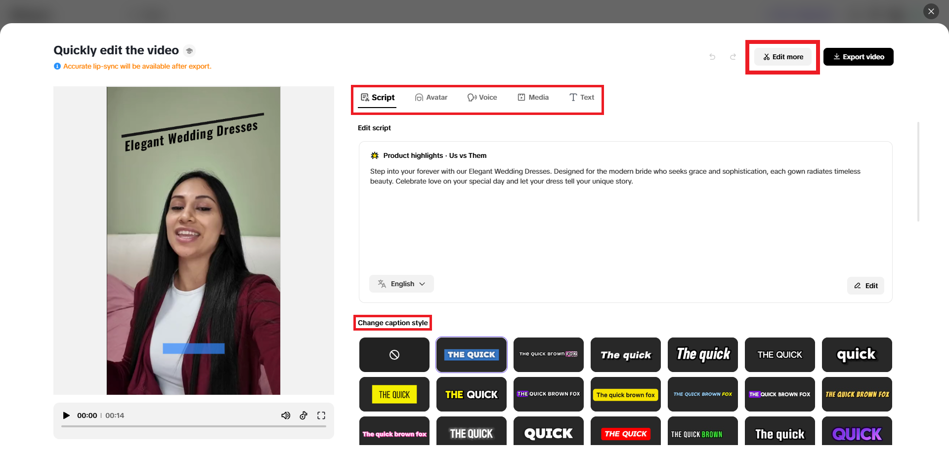 Gawin ang anumang mabilis na pag-edit.