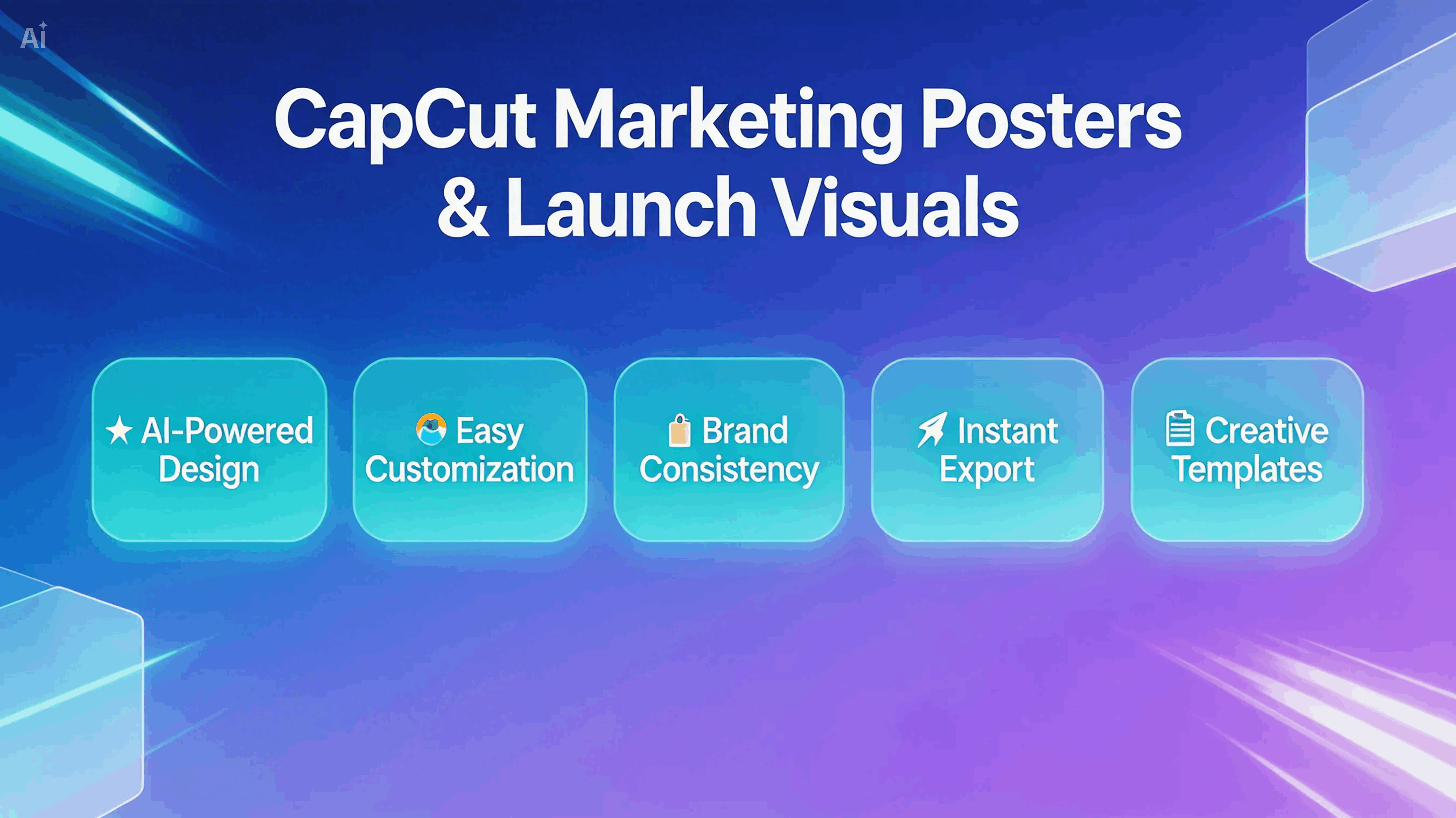 التوضيح ملصق التسويق مع التدرج جريئة وأشكال حملة مجردة