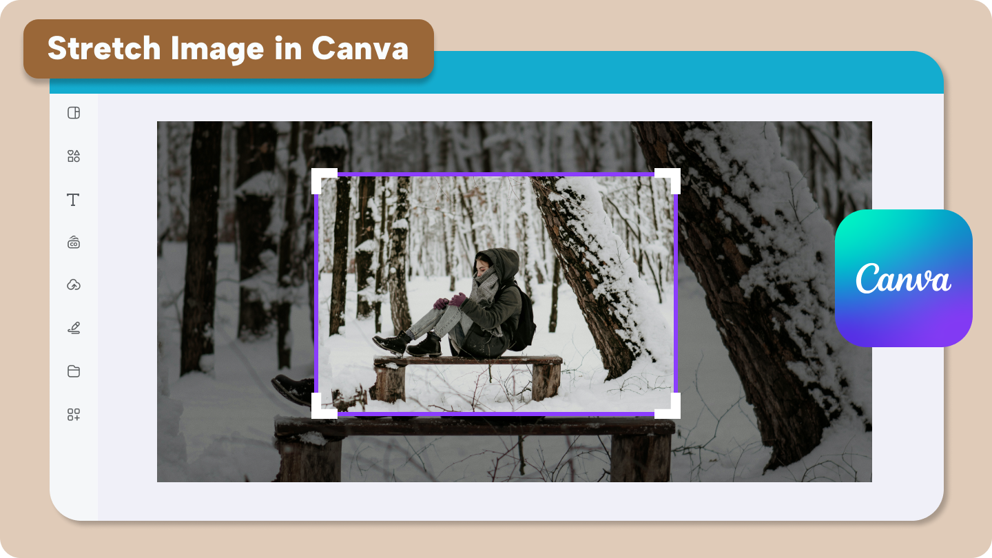 How to stretch image in canva