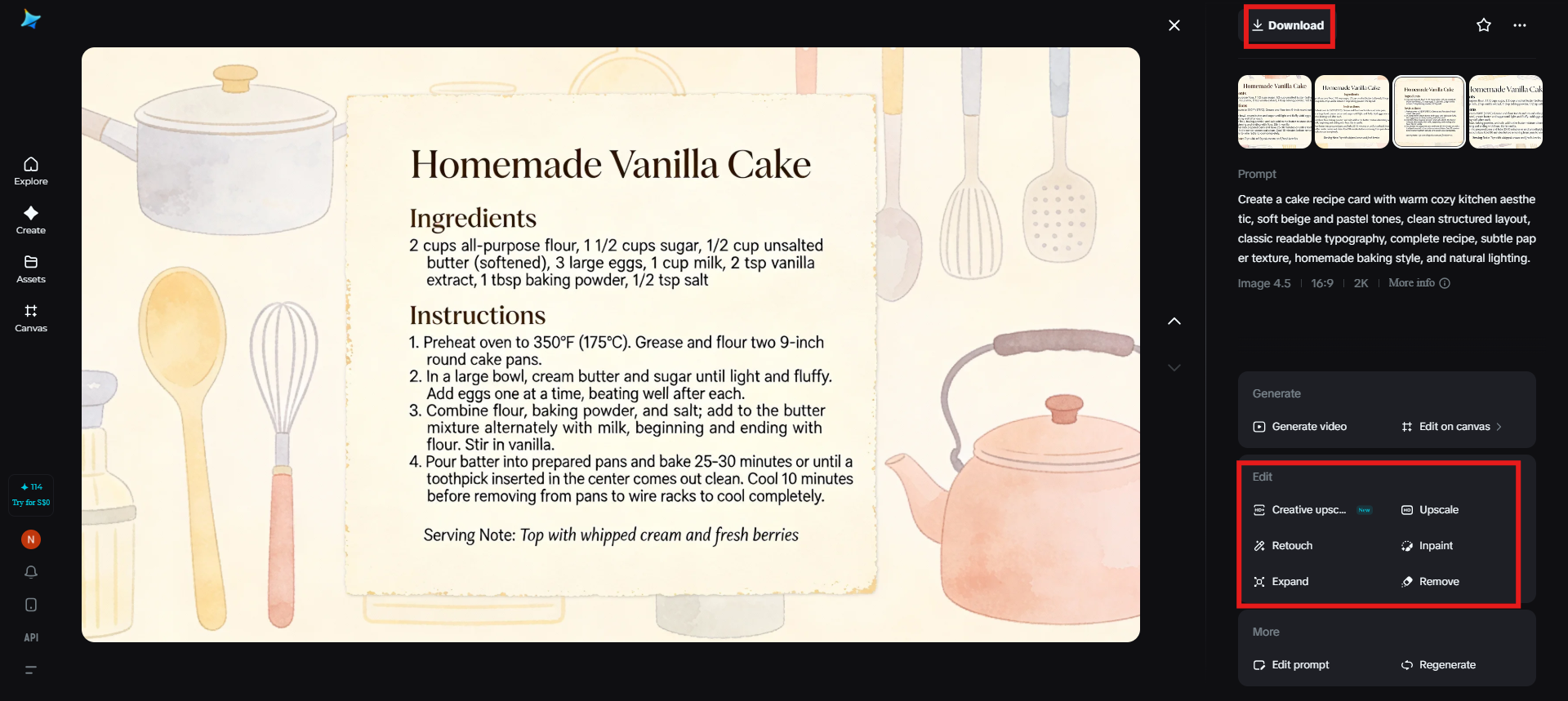 Pinuhin at i-download ang huling larawan