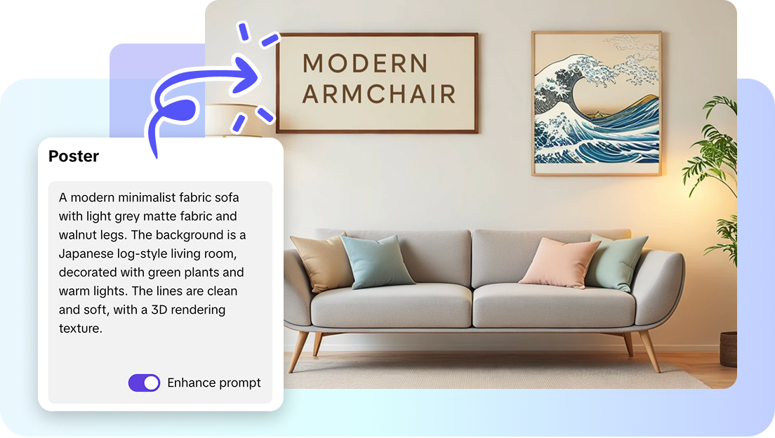 AI furniture poster 