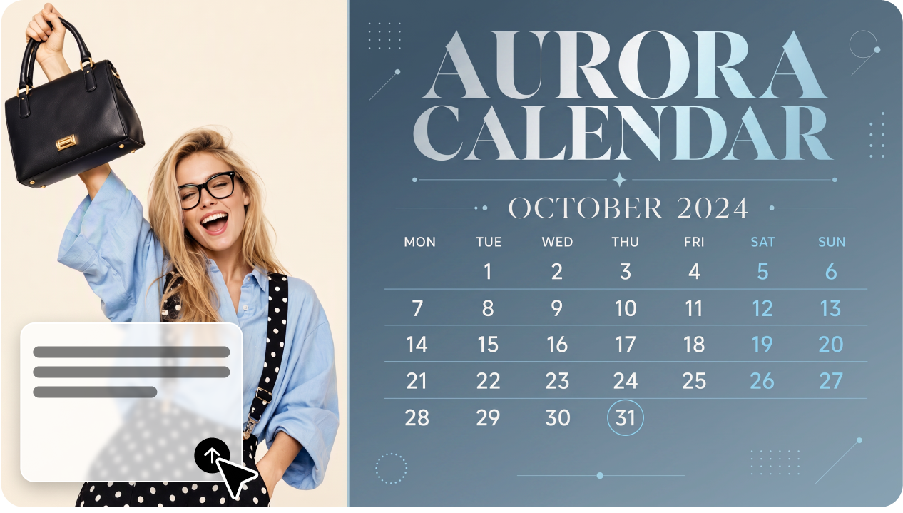 สร้างงานศิลปะปฏิทินจากข้อความและรูปภาพ