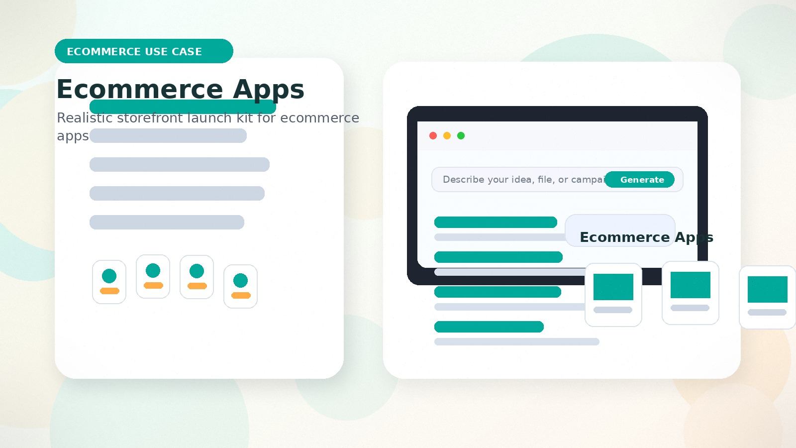 Ecommerce Apps realistic ecommerce use case visual for ecommerce apps