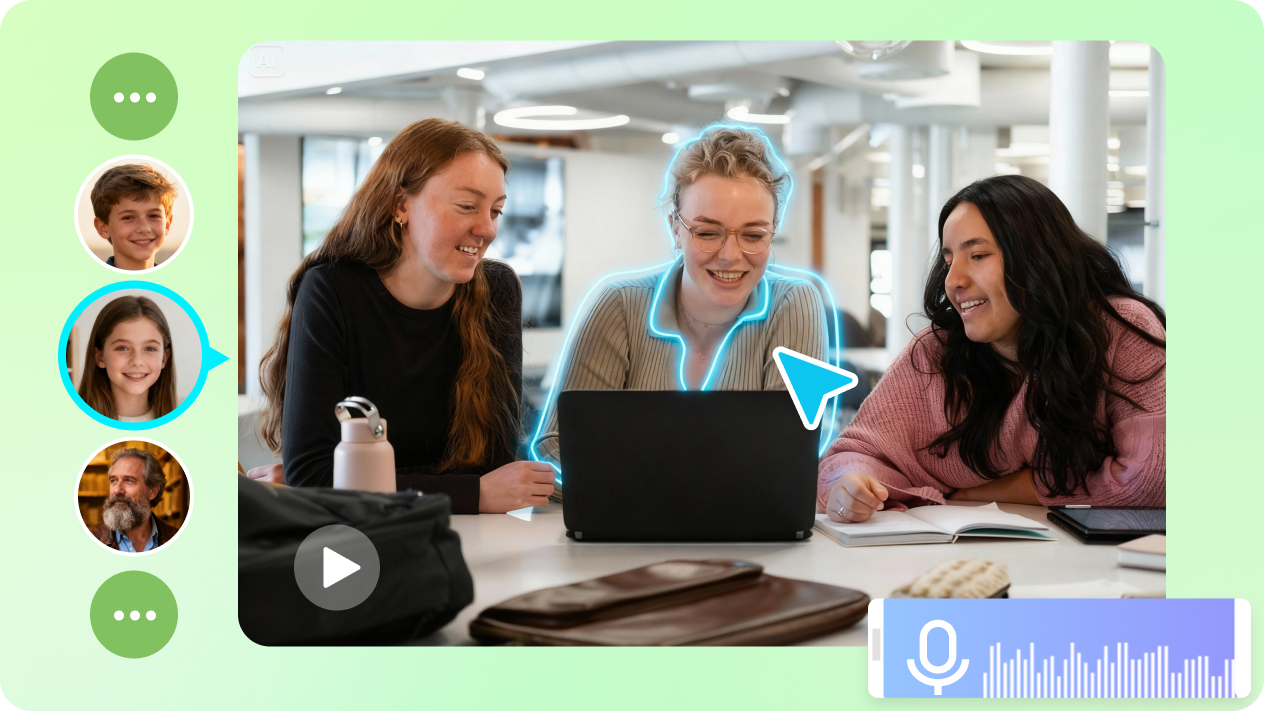AI narrator with image