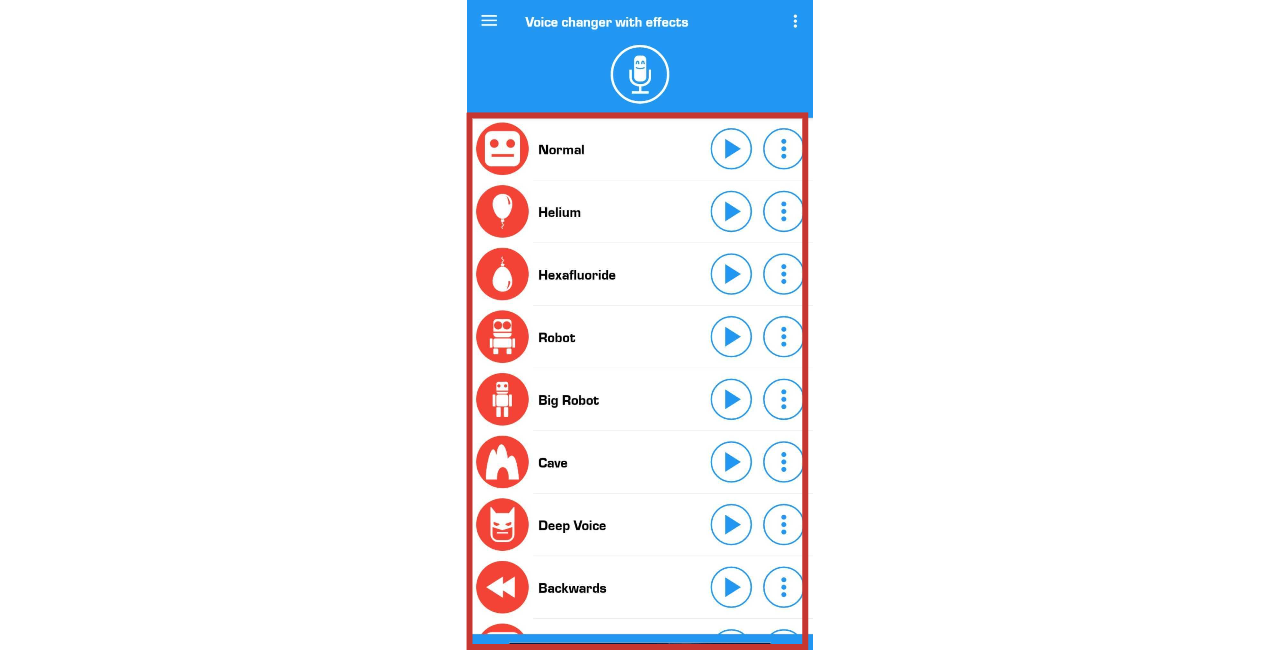 Приложение Voice Changer with Effects