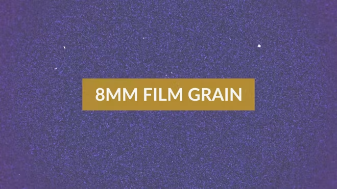 8mm film grain pack with realistic film noise overlay effect