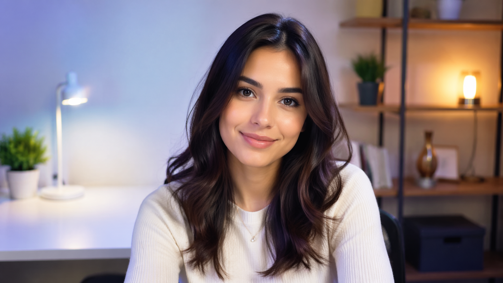 Dreamina AI Webcam Filter Prompt Beispiel 1: Soft Ring Light Portrait