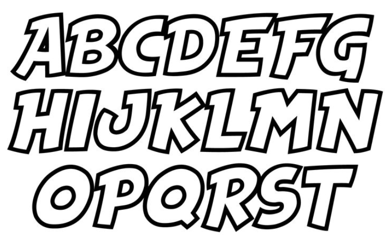 Common types of handwritten text: Block letters