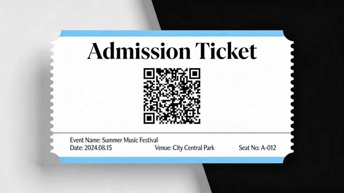 รายการดิจิตอลและตั๋วที่ใช้ QR