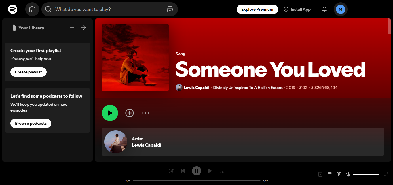 Interface of Someone You Loved - Minden idők legjobb spotify dalai között