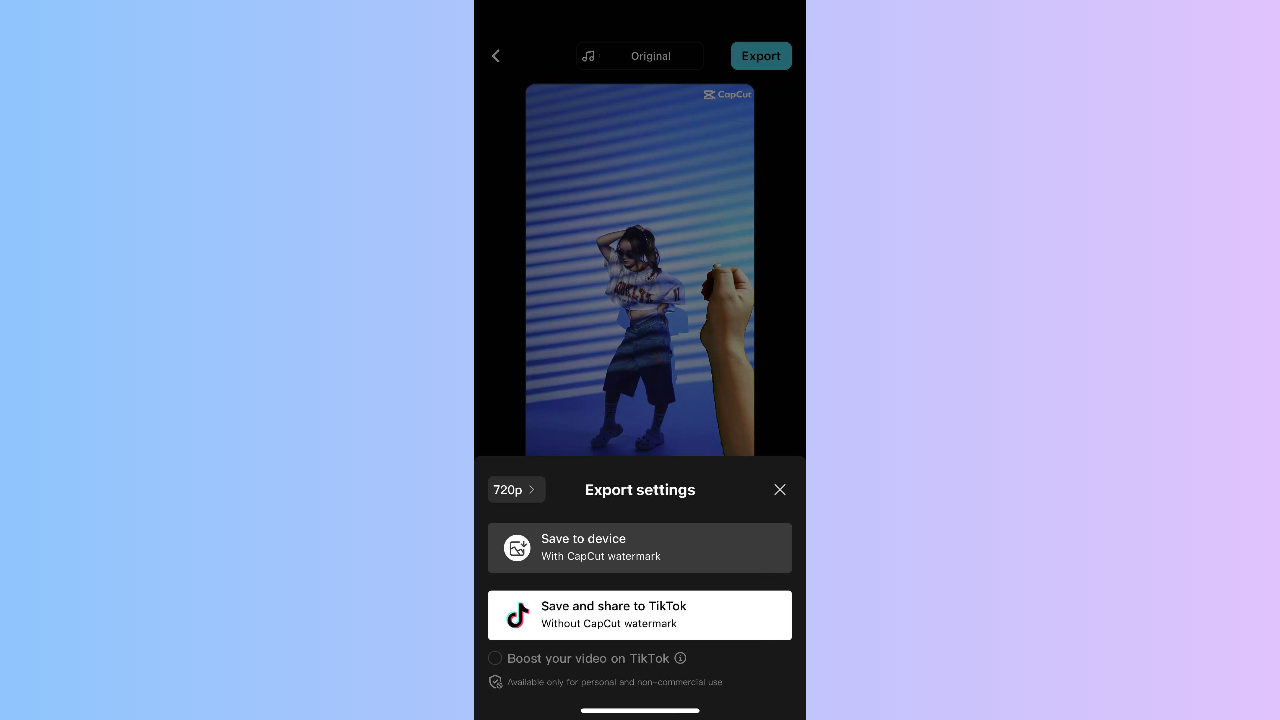 Export video