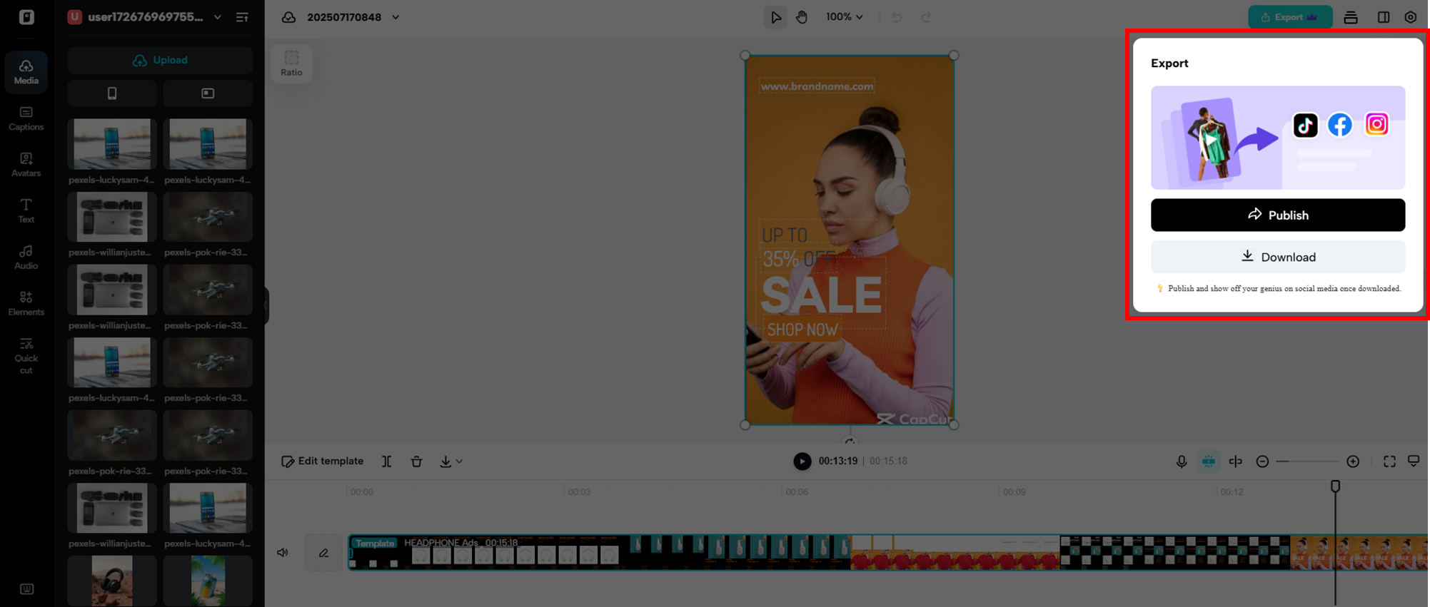 Export and post