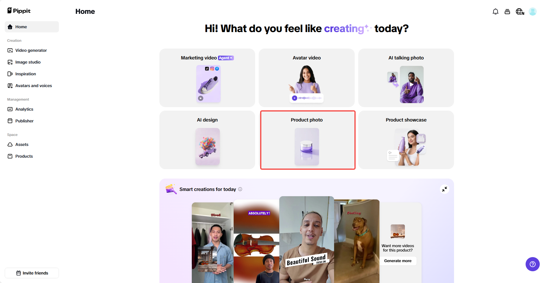 AI product photo