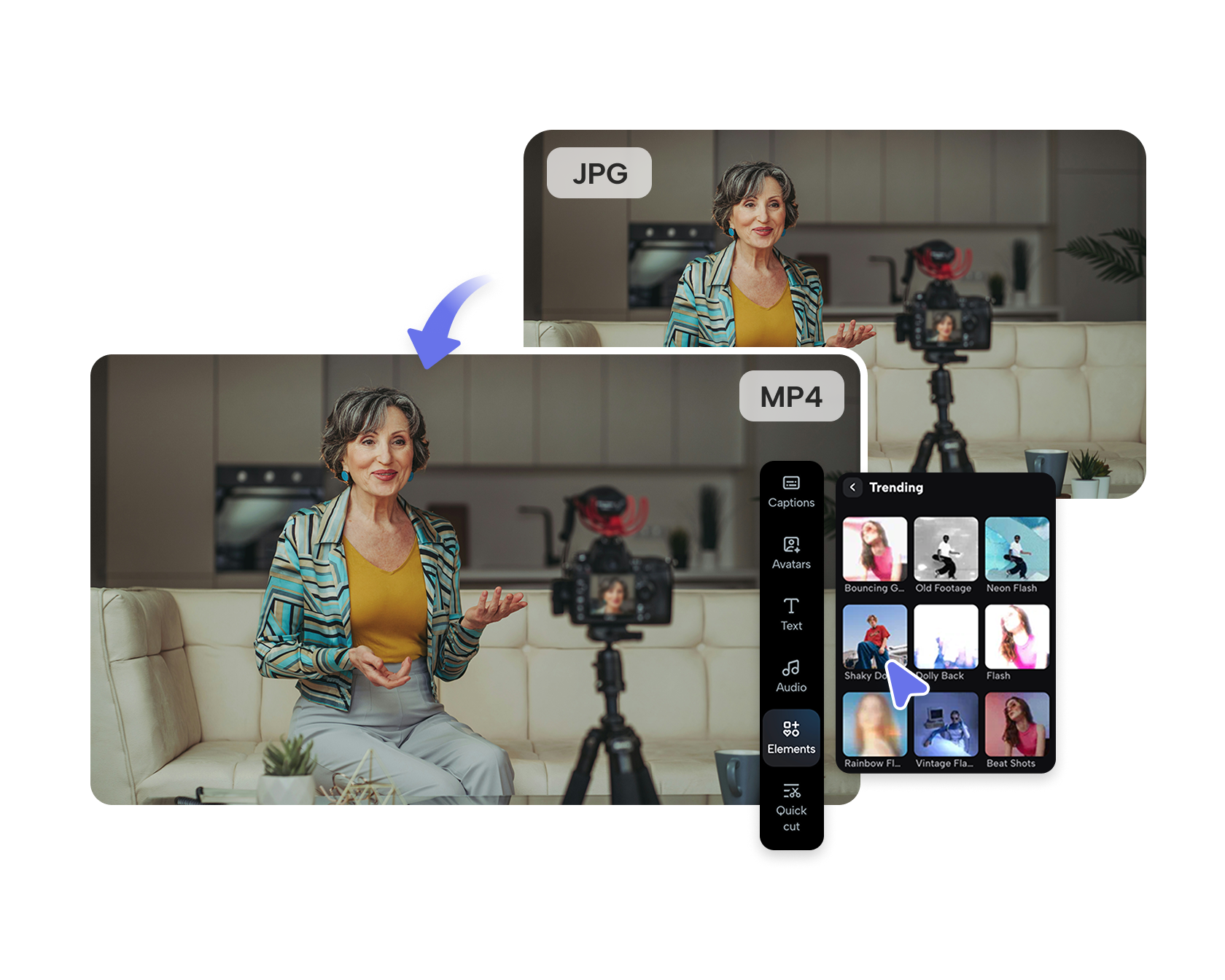 ภาพ AI ฟรีไปยังเครื่องกำเนิดวิดีโอ