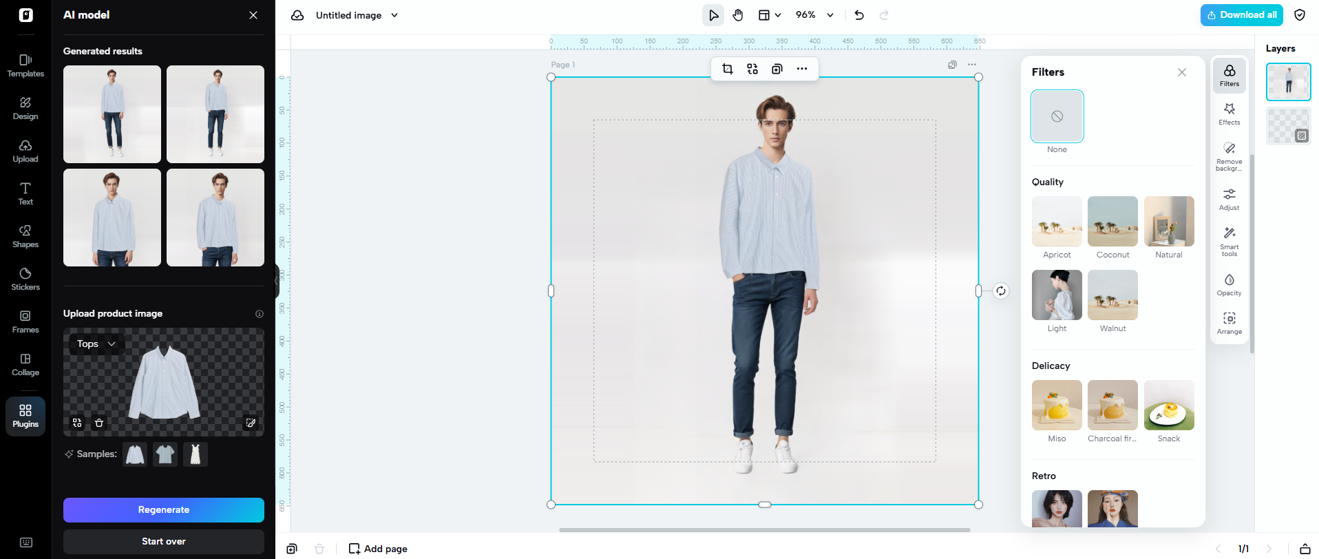 AI showcase model