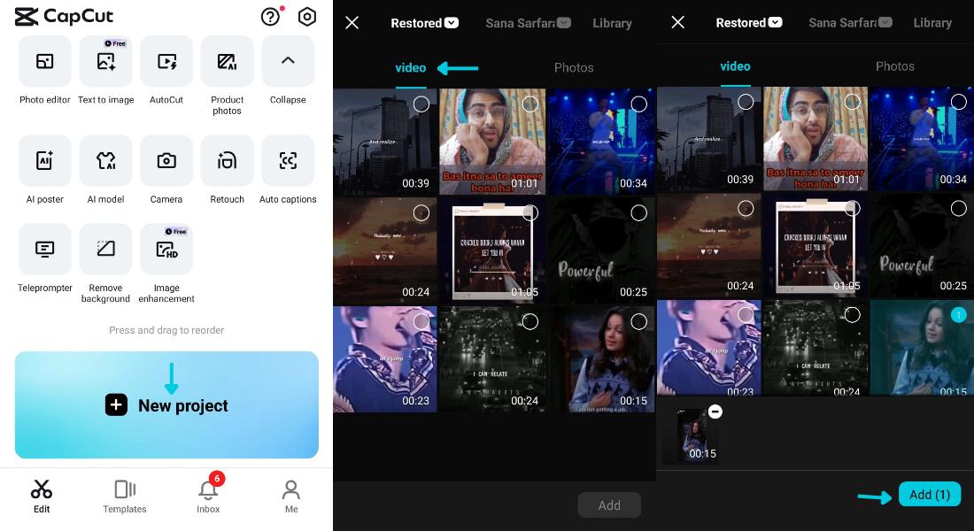select video