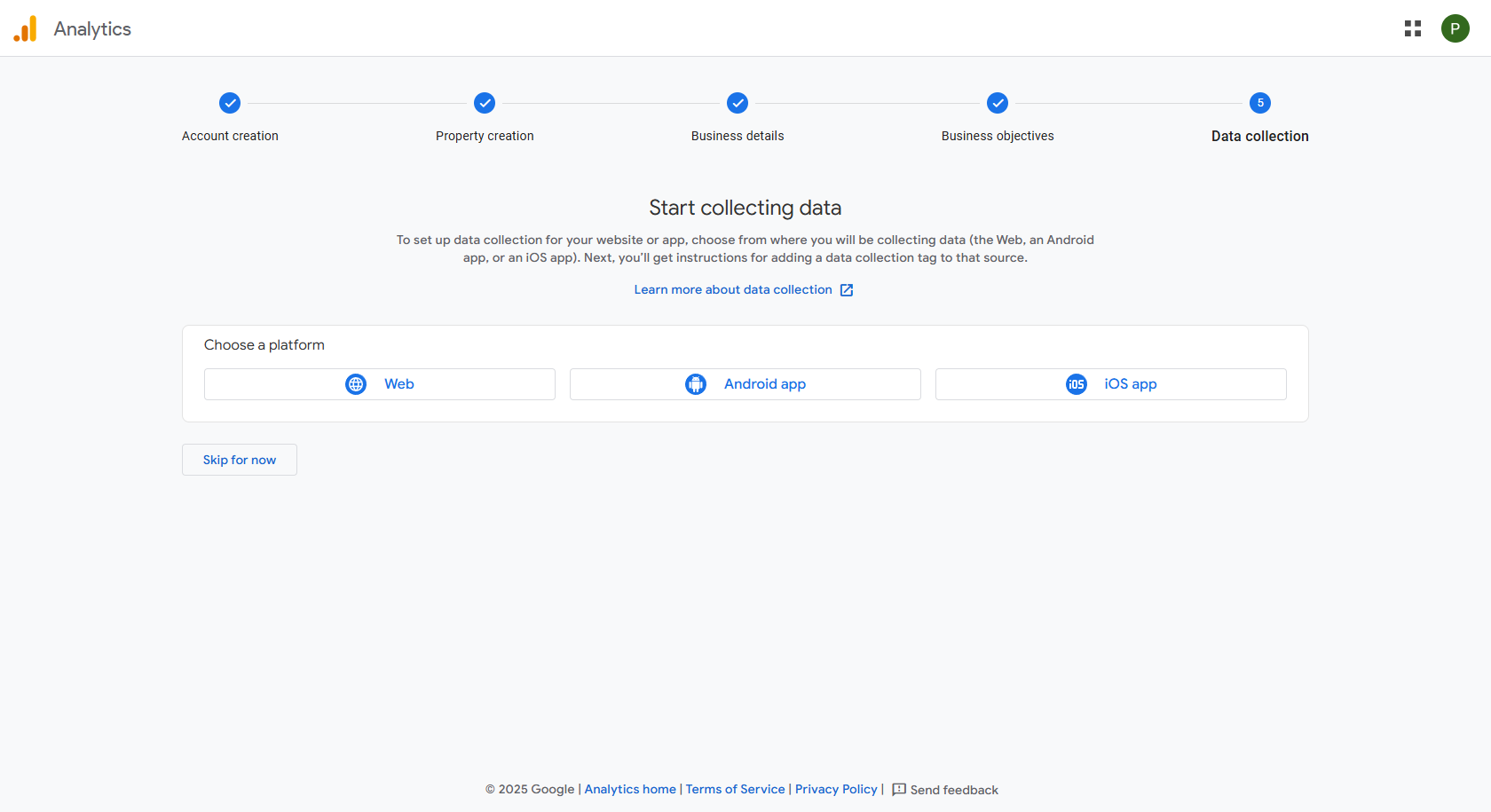 Interfejs Google Analytics