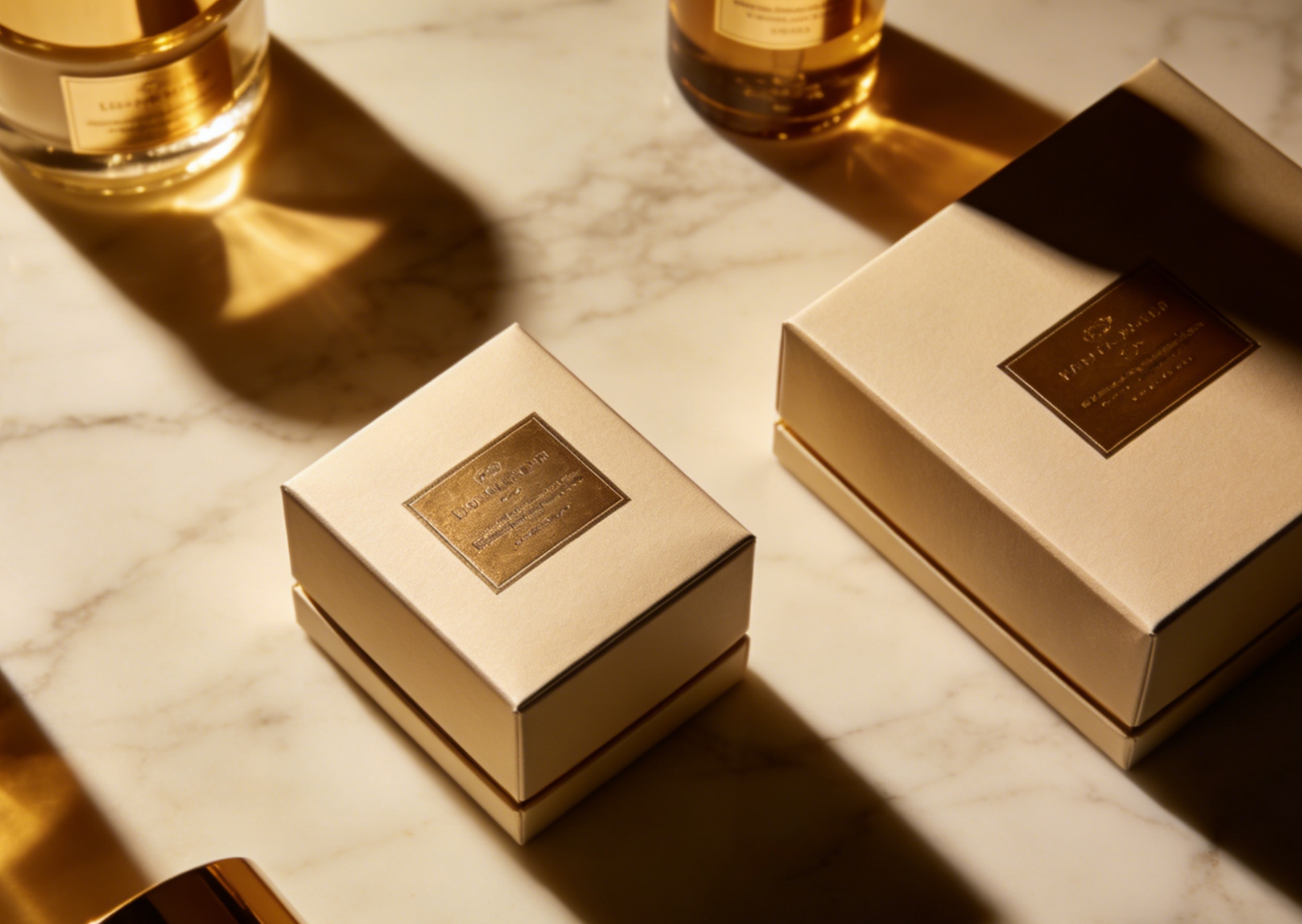 A luxurious skincare packaging design