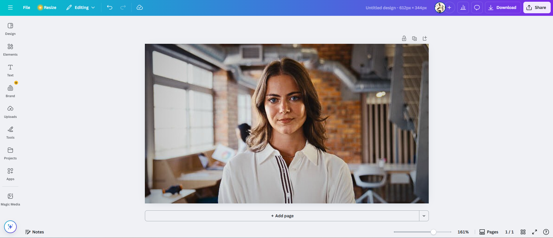 Canva-Gesichtsmodifikation