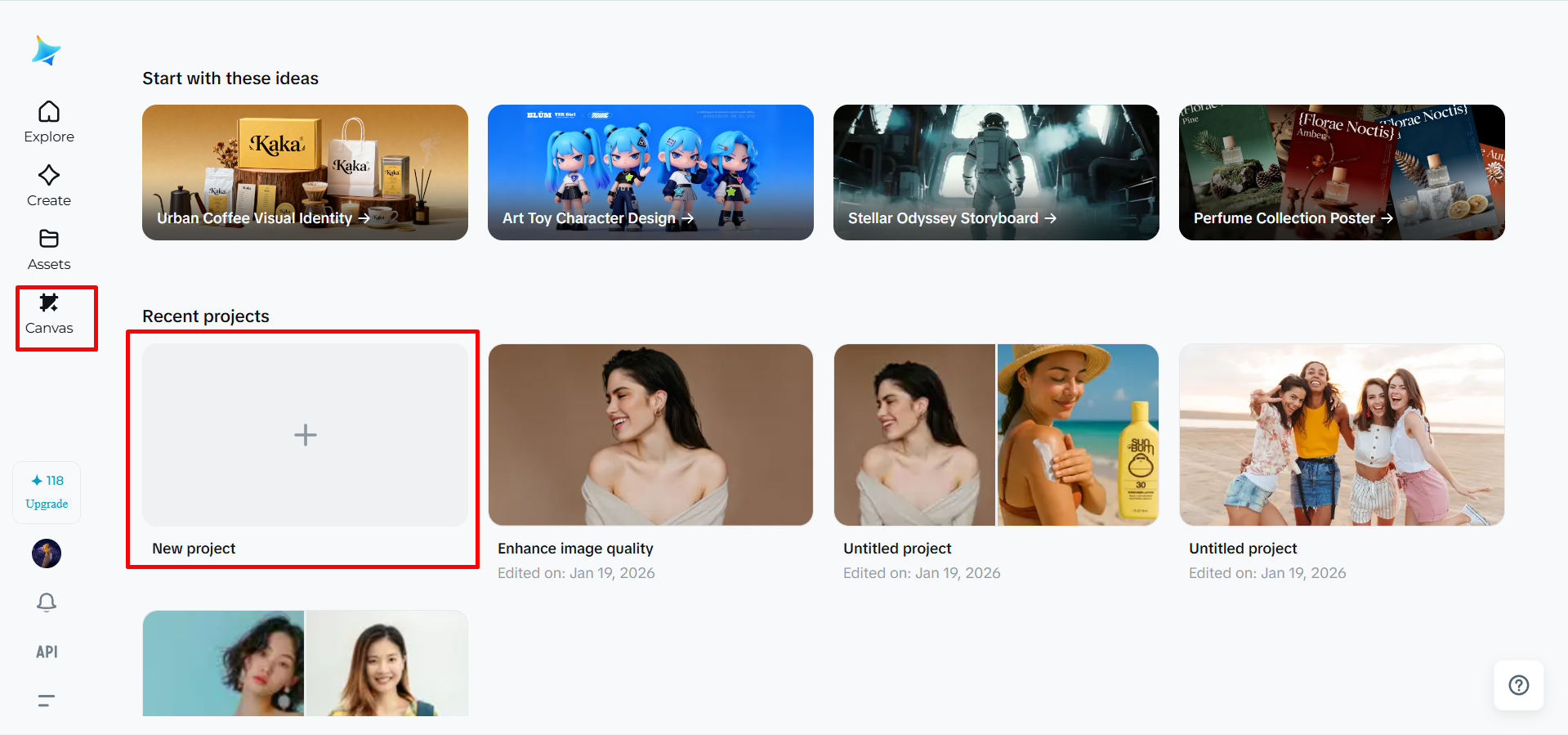 Uploading an image into Dreamina
