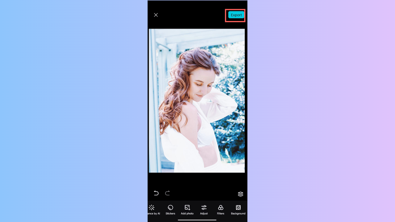 Foto exportieren und teilen
