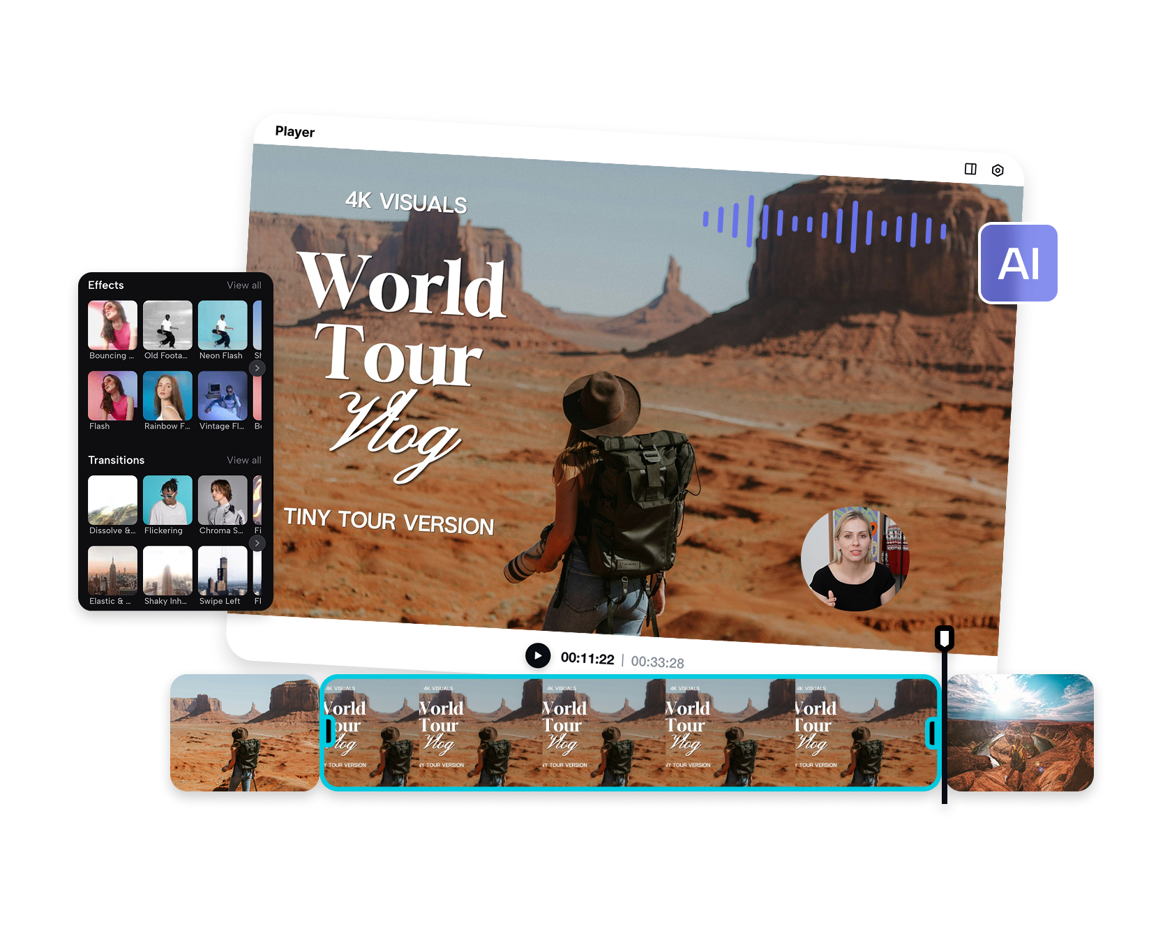 Create Online Travel Video for Free with AI