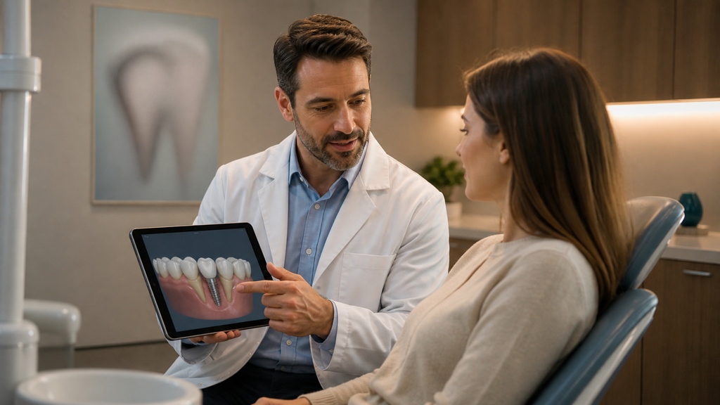 Dental Work Presentation Video prompt 3 original 16:9 visual