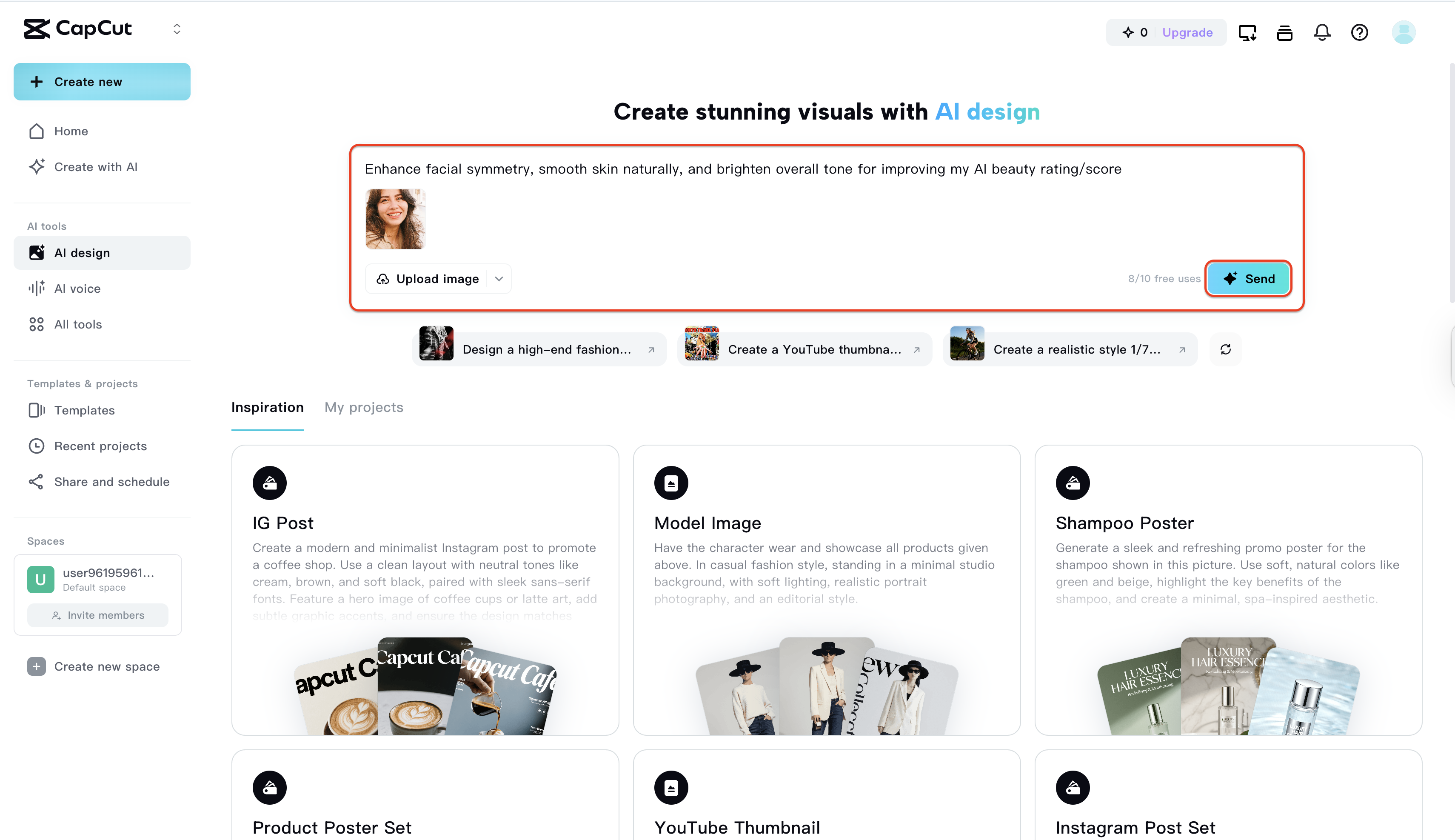 Give prompt to improve beauty of your image