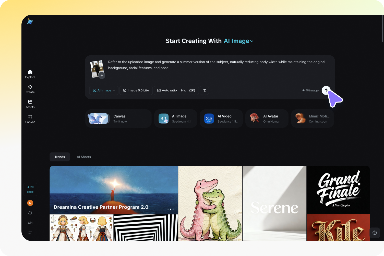 Upload body photo to image generator