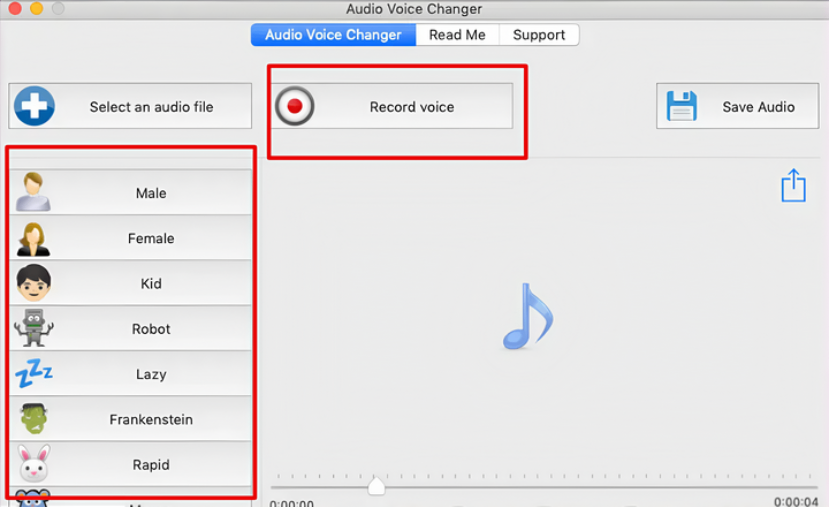 Audio voice changer for Mac