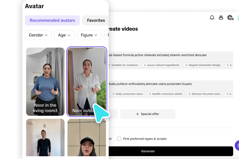 State your video preferences and generate your presentation video