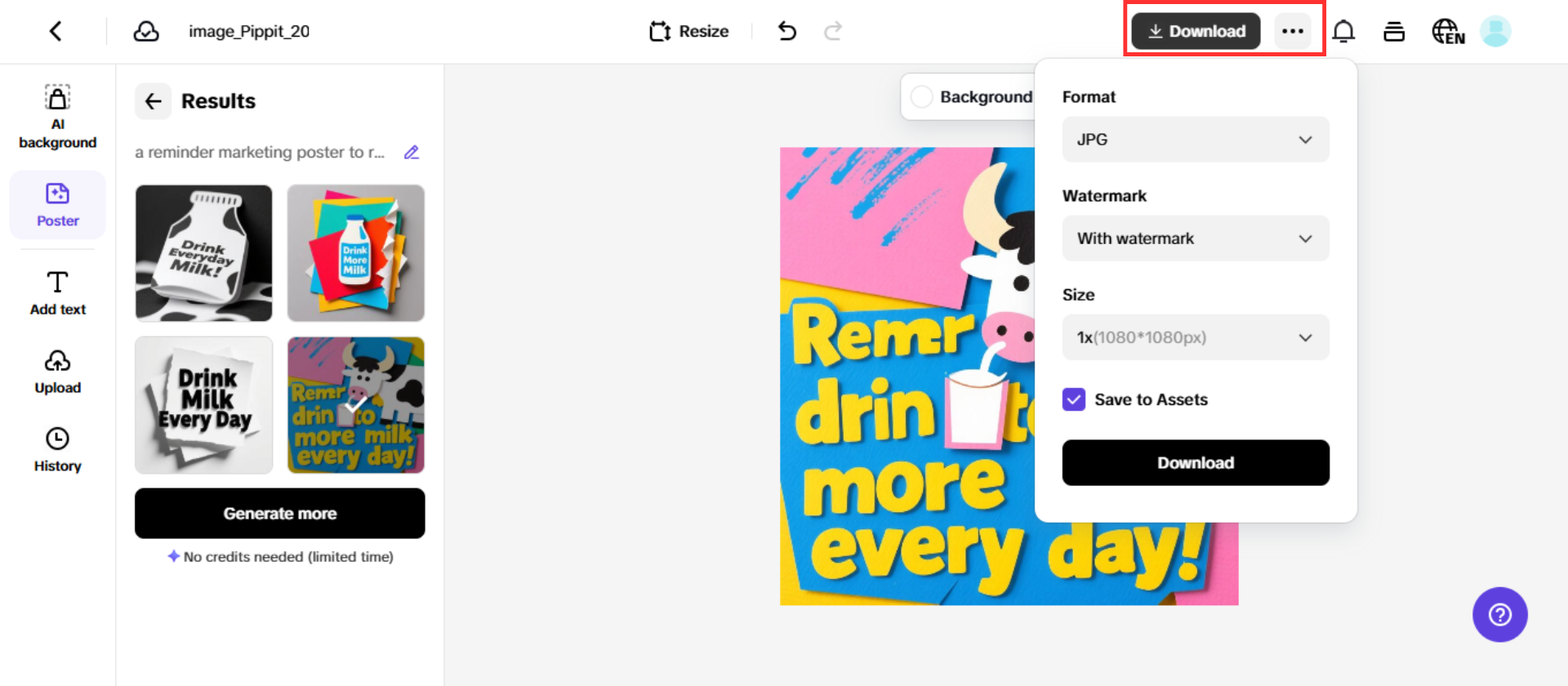 Download and edit more