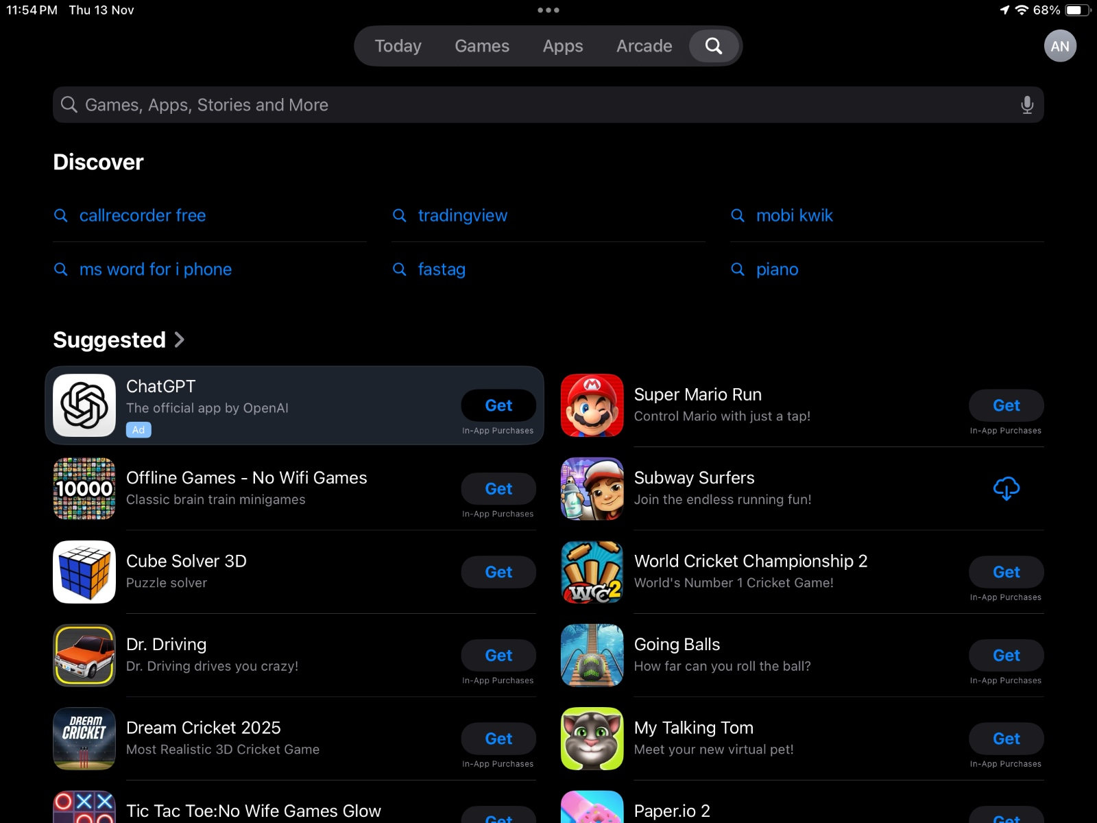 Launch the Apple App Store on your iPad