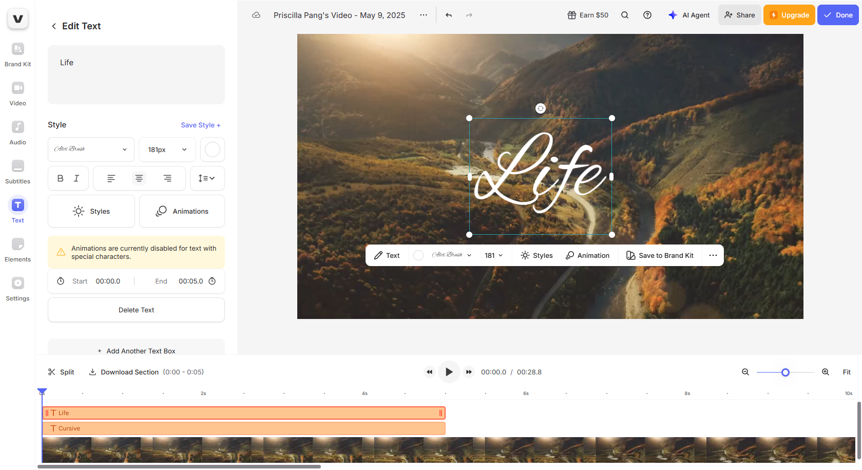 Veed.io interface