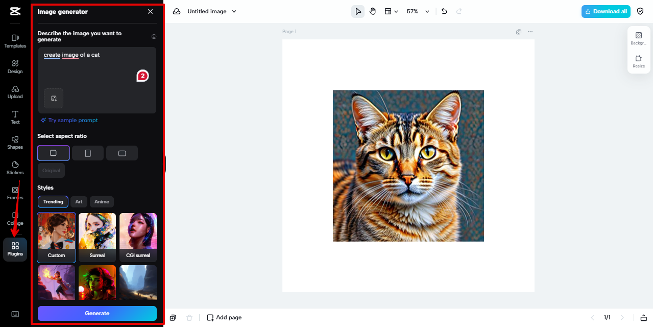 Pippit image generator
