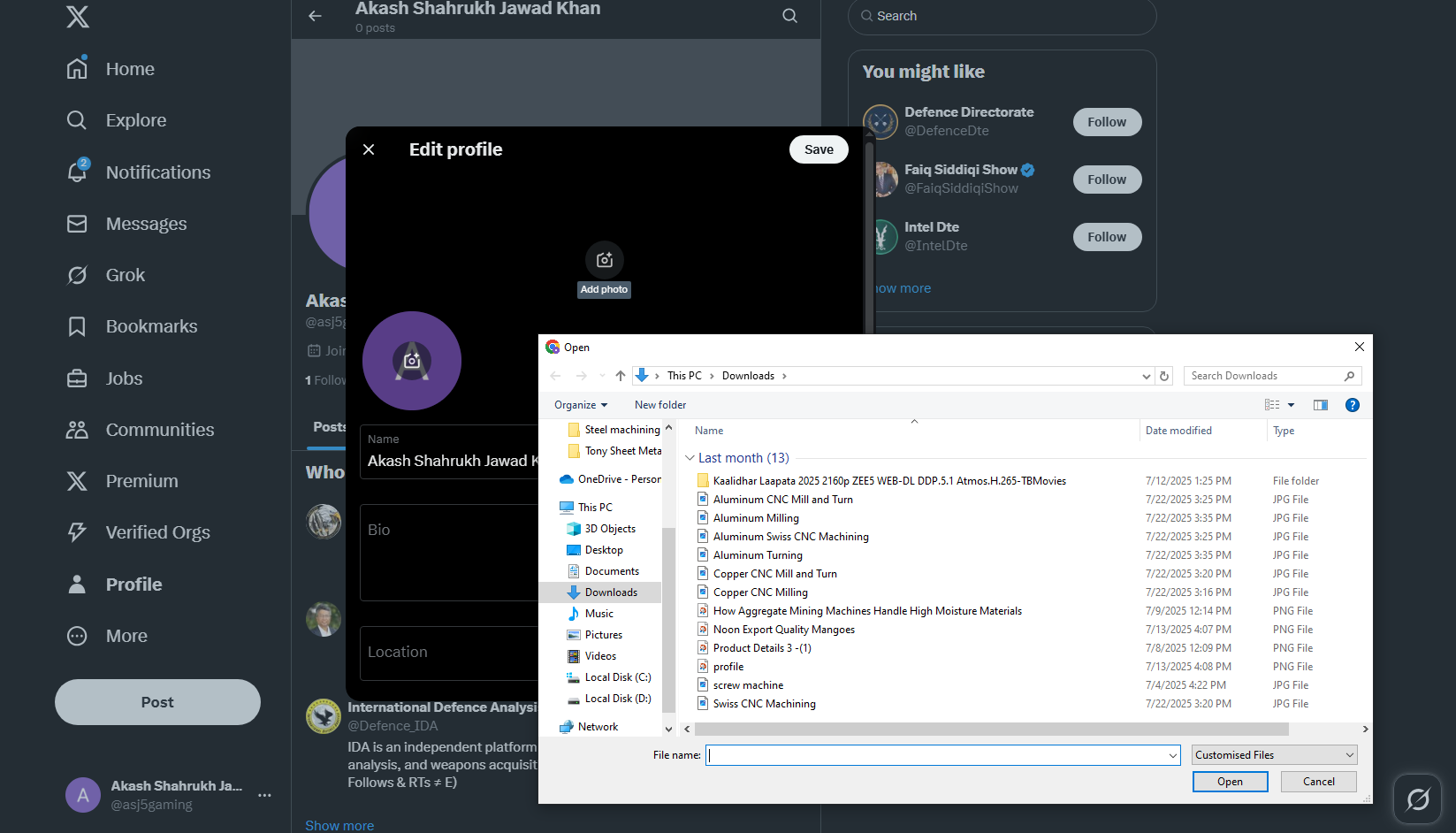 Muat naik imej dan laraskan