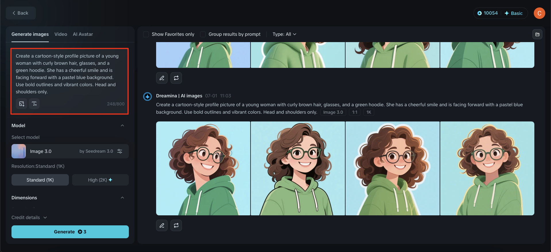 how to make a cartoon PFP