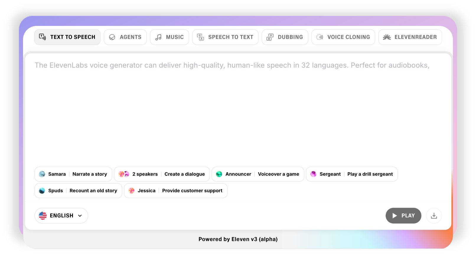 ElevenLabs Text to Speech