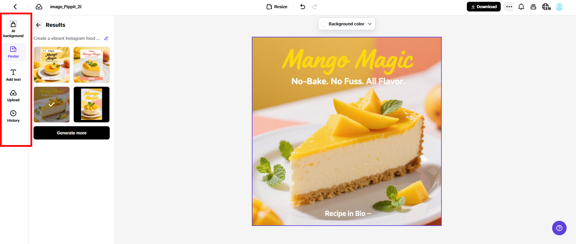 Customize your poster