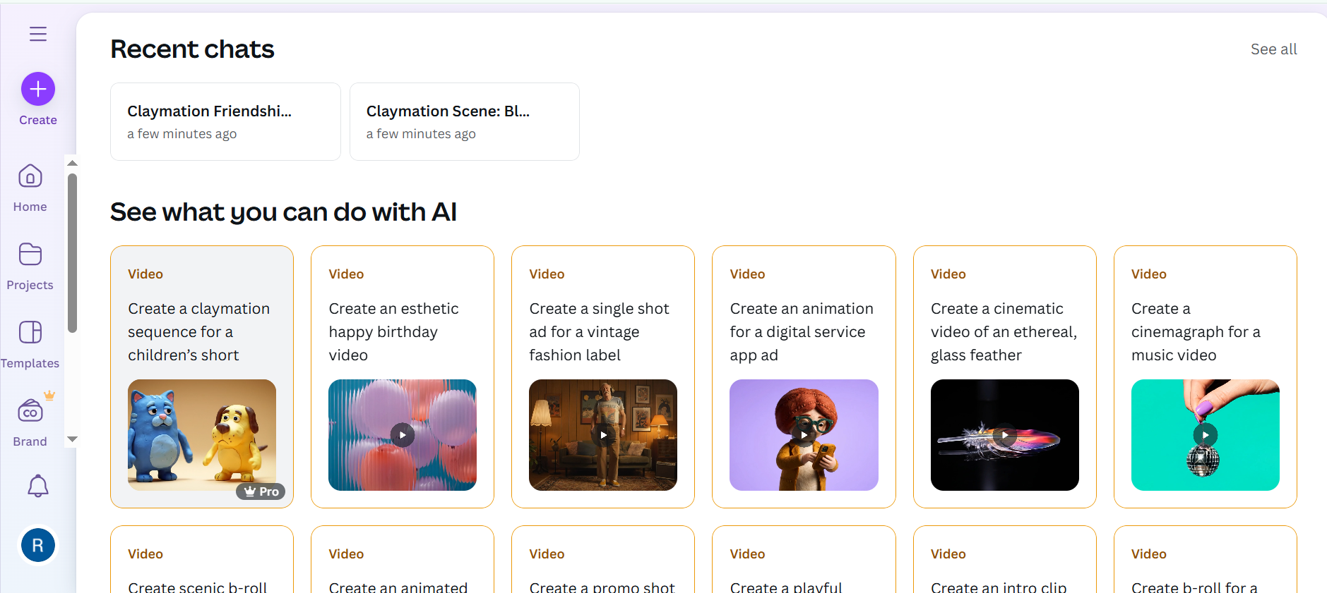 Canva - AI video generator for marketing