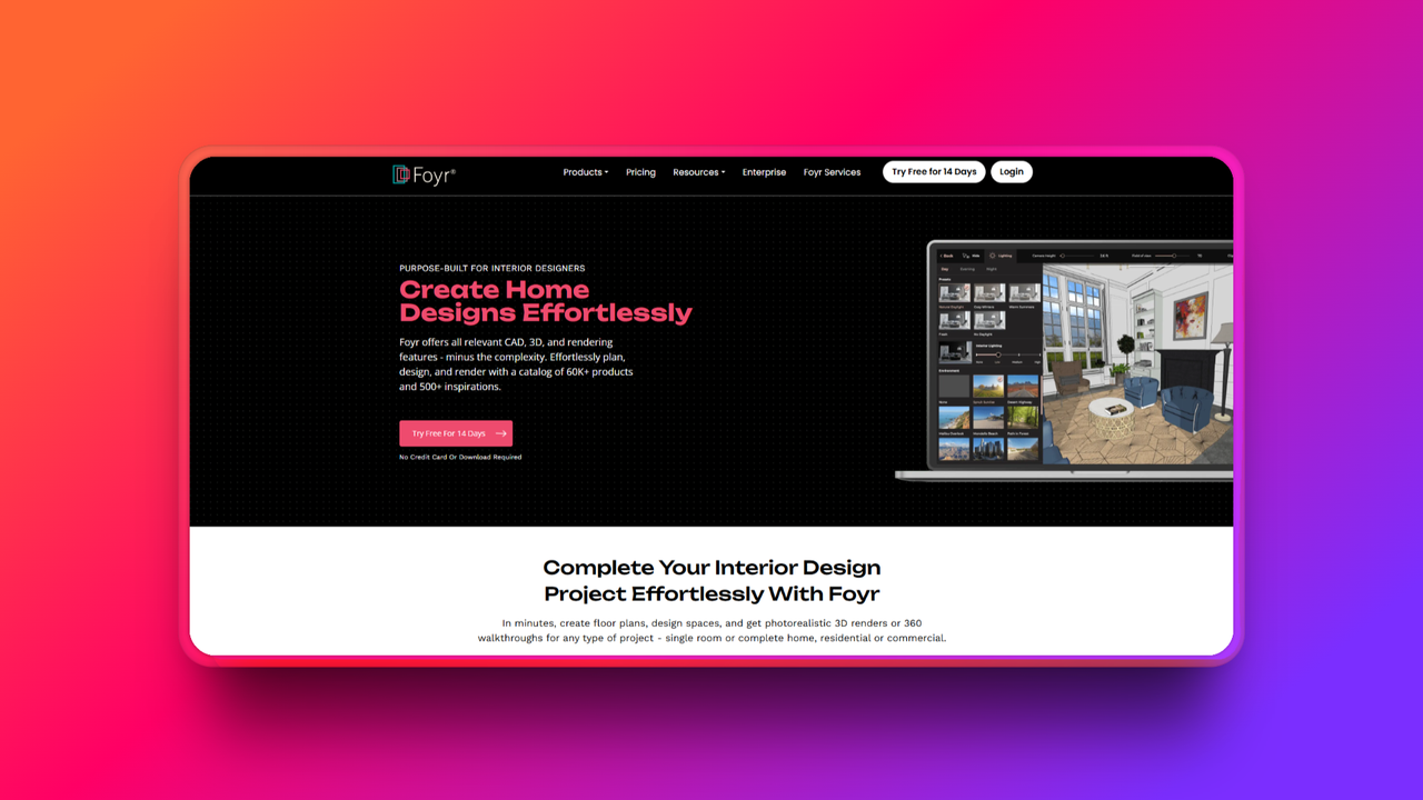 Foyr Neo's official website