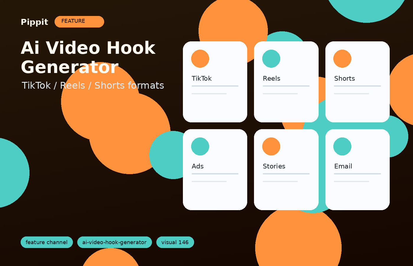 Ai Video Hook Generator match the format to the social channel visual